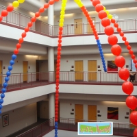 Balloon Canopy in Atrium | Up, Up & Away!