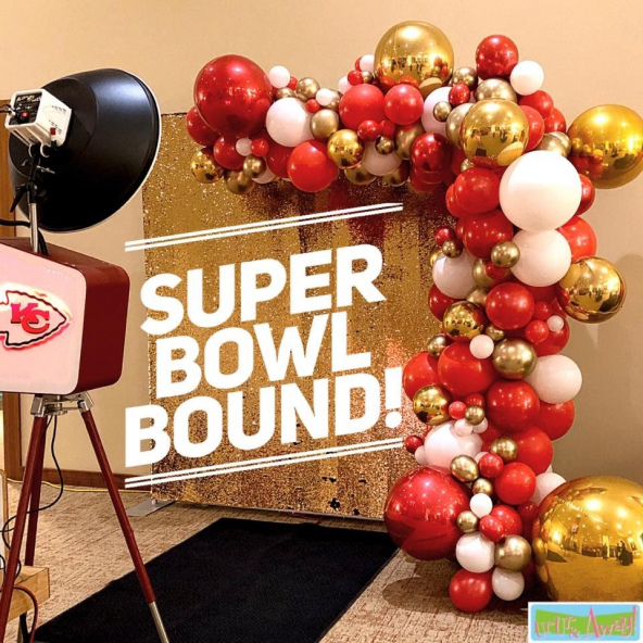 Kansas City CHIEFS •  MEGA Super Bowl 56 • Football Party Balloon Kit • Party Supplies Decorations • 25pc