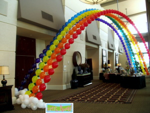 Rainbow Balloon Arch | Up, Up & Away!