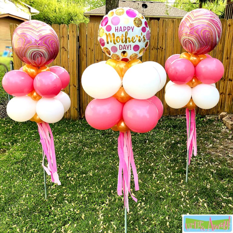 Outdoor Yard Art Mother's Day Balloons - Up Up and Away!® Balloons