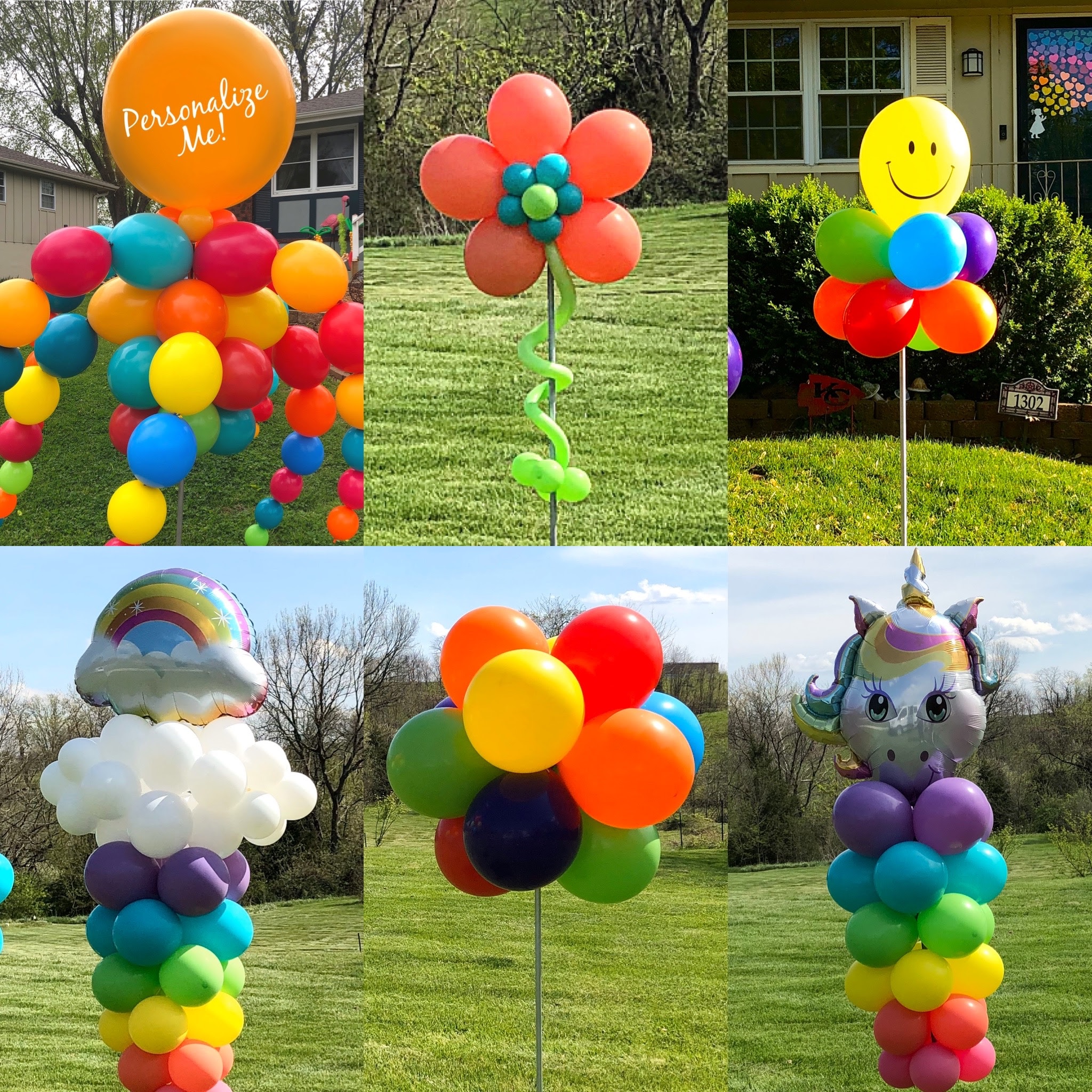 Just For Fun Yard Art Kansas City Balloons | Up, Up & Away! Balloons! 