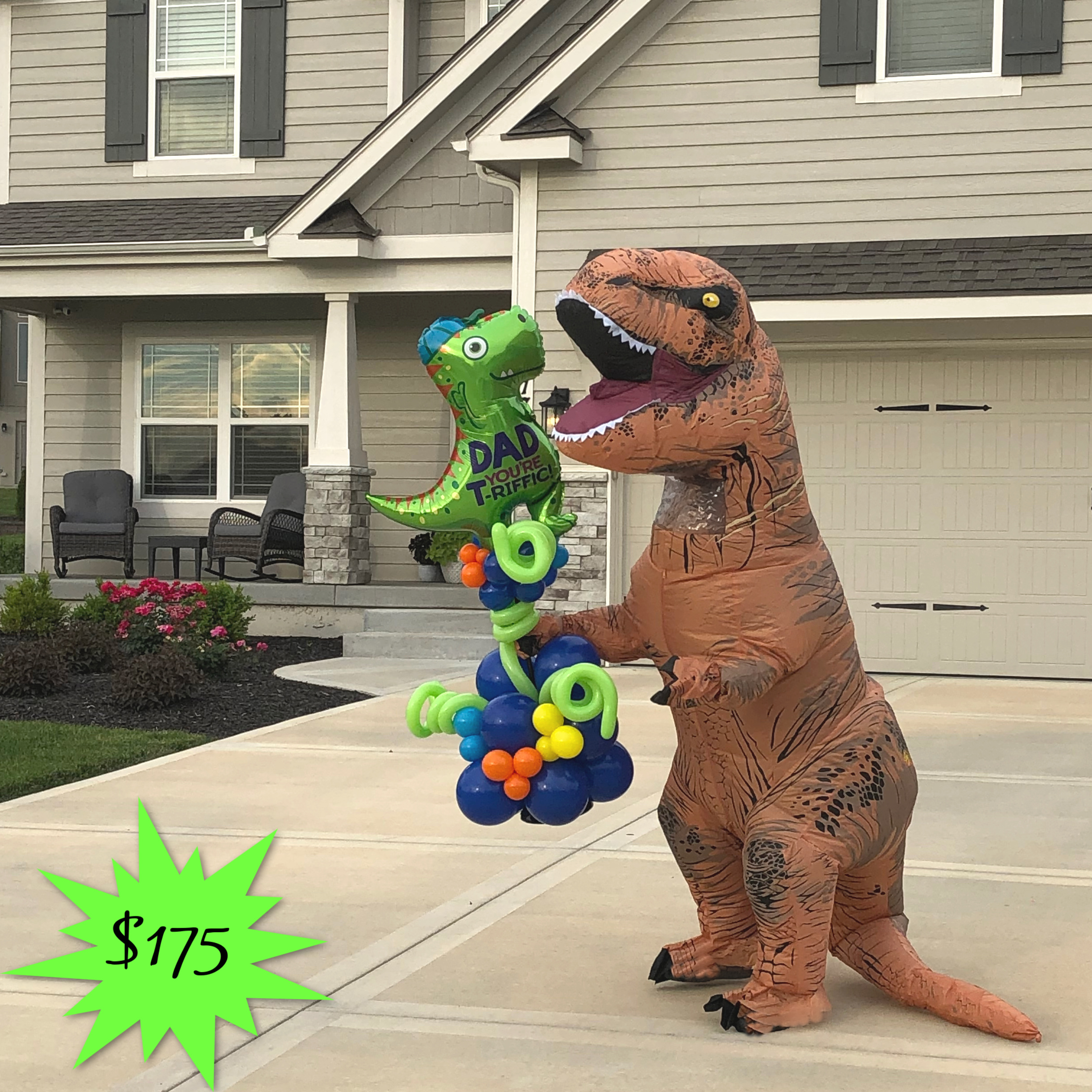 Dino Delivery For Father's Day In Kansas City | Up, Up & Away! 